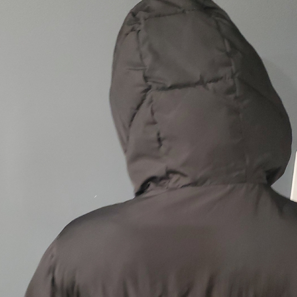 GAP Kids Black Hooded Puffer Jacket - Picture 7 of 15